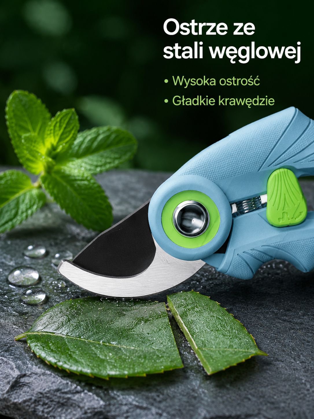 Sekator ogrodowy do przycinania gałęzi, energooszczędny