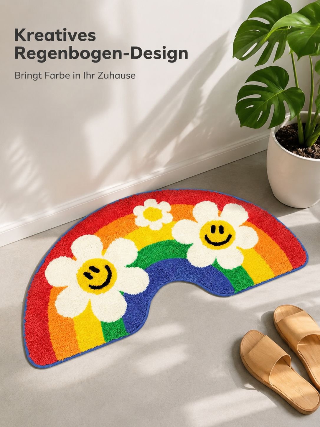 Regenbogen-Antirutschmatte
