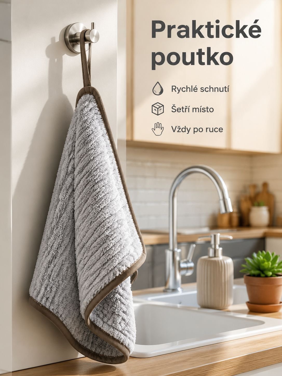Zesílená utěrka z bambusového uhlí
