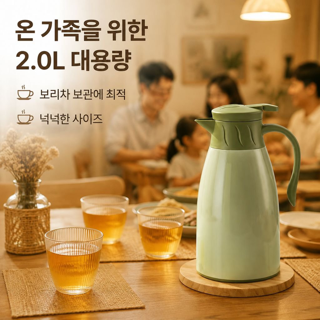 가정용 대용량 보온 물주전자 온수포트