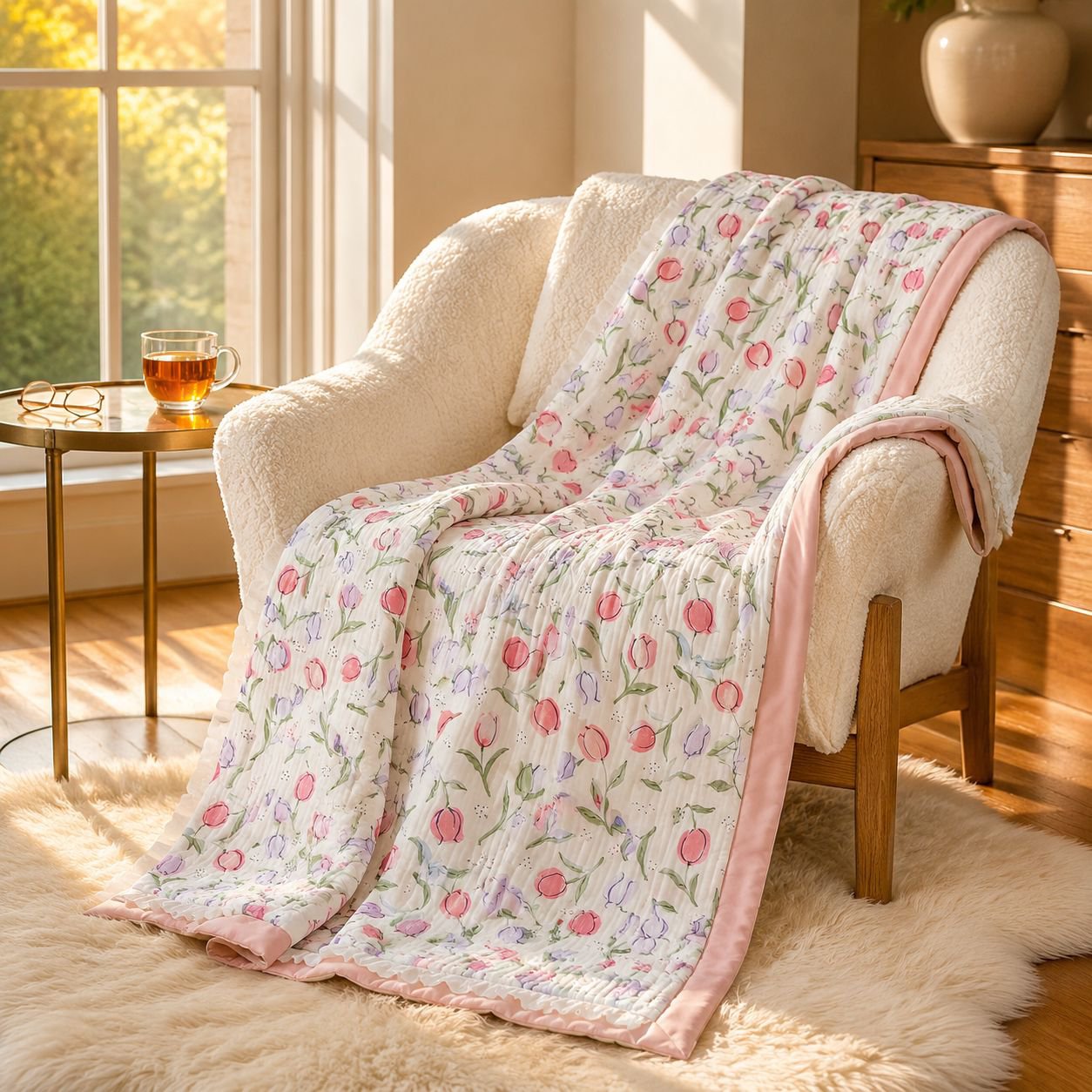 Hypoallergenic and eco-friendly gauze comforter