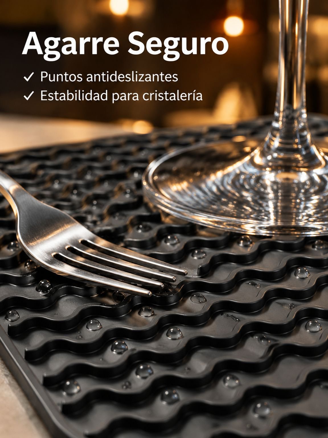 Alfombrilla de silicona para el desagüe del fregadero de la cocina