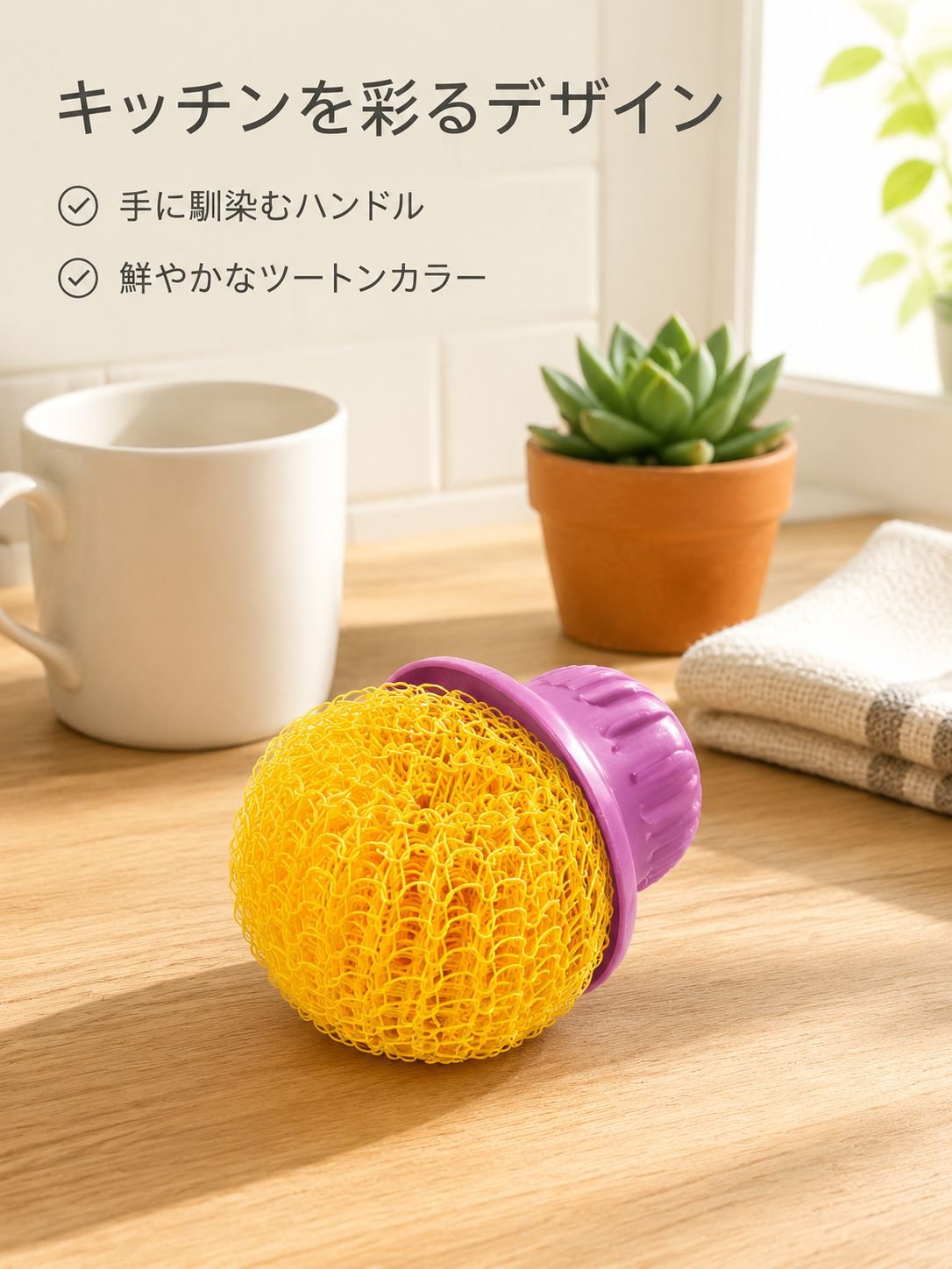 かわいいナノほつれないスチールたわし キッチン用鍋洗いクリーニングボール