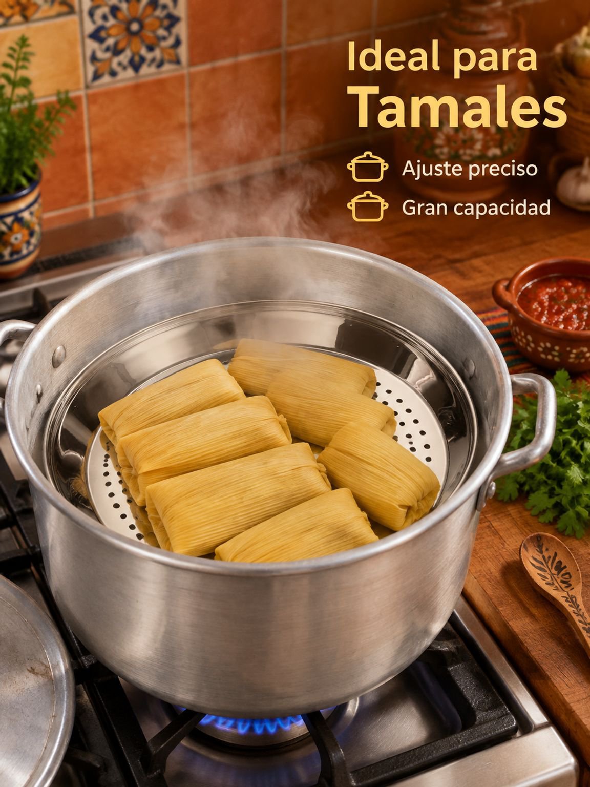 Multi functional circular steaming tray