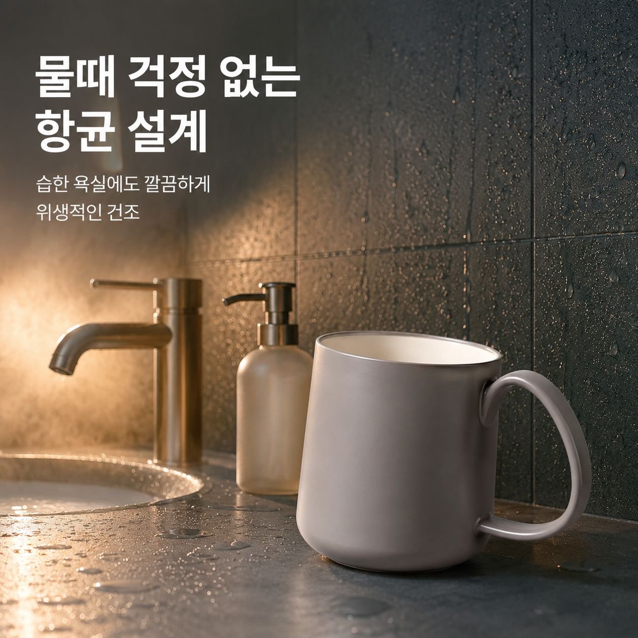 가정용 곰팡이 방지 항균 구강컵 식품급 양치컵