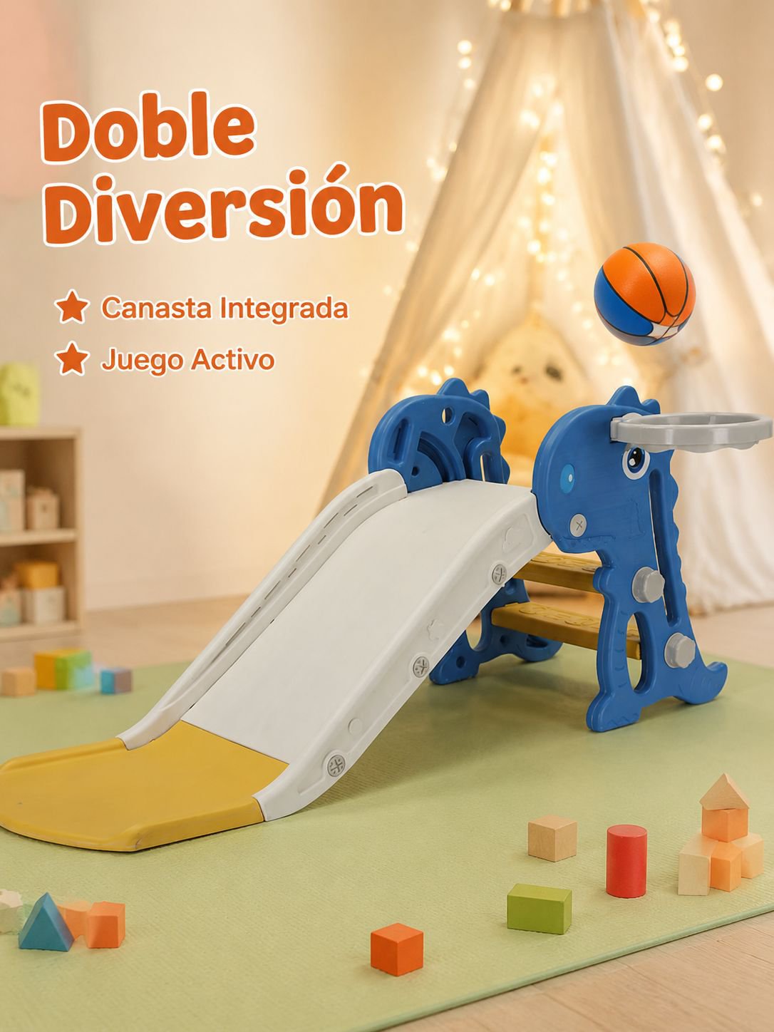 Tobogán Plegable para Niños para Uso en Interiores