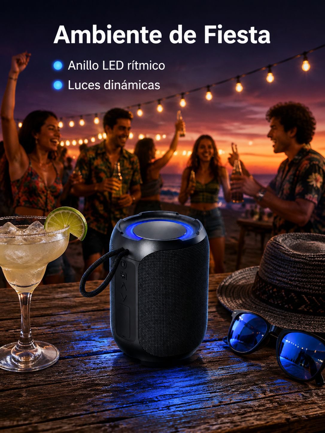 Altavoz Bluetooth portátil de alta calidad e impermeable
