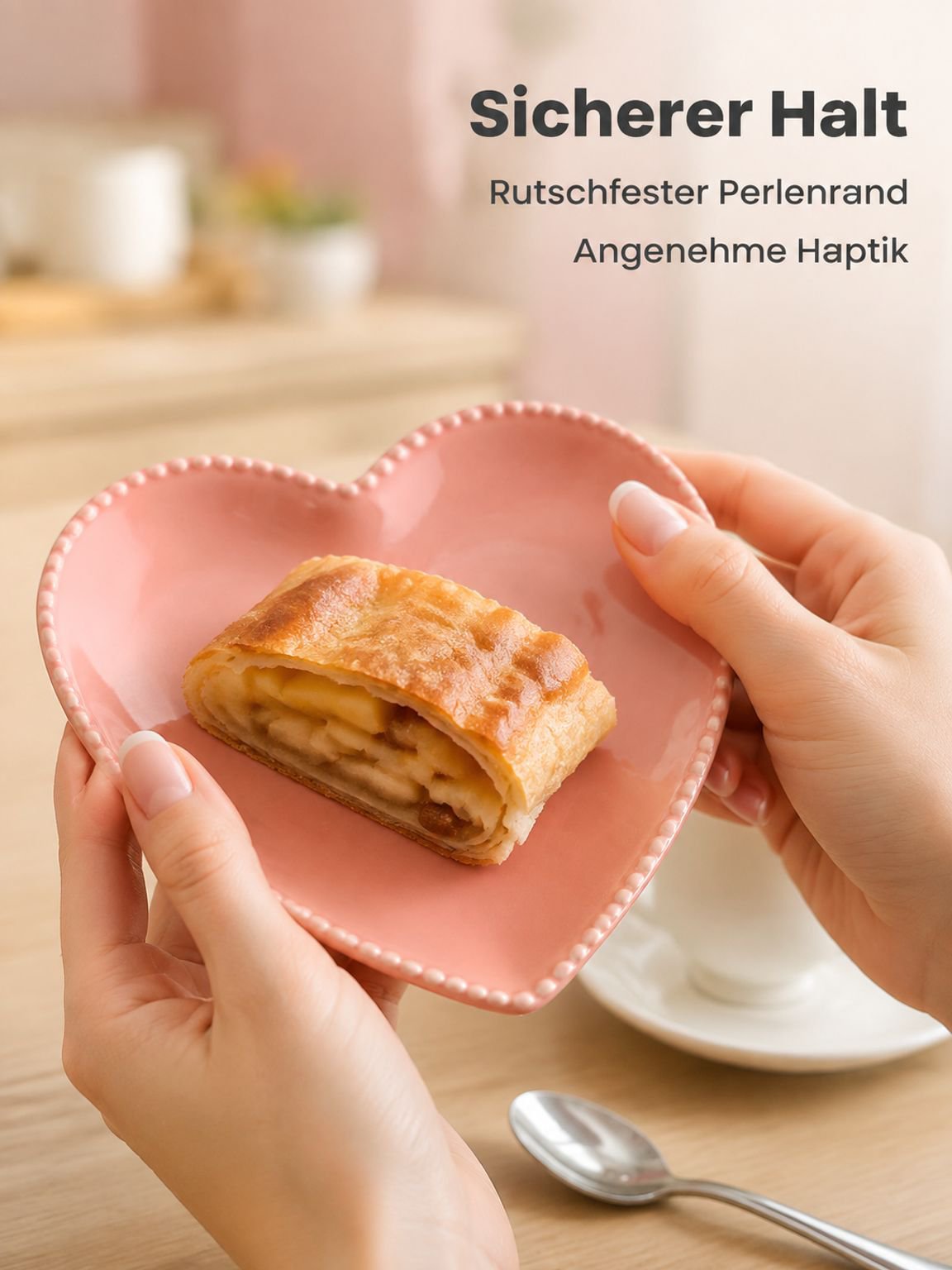 Herzförmige Keramikschale für Zuhause