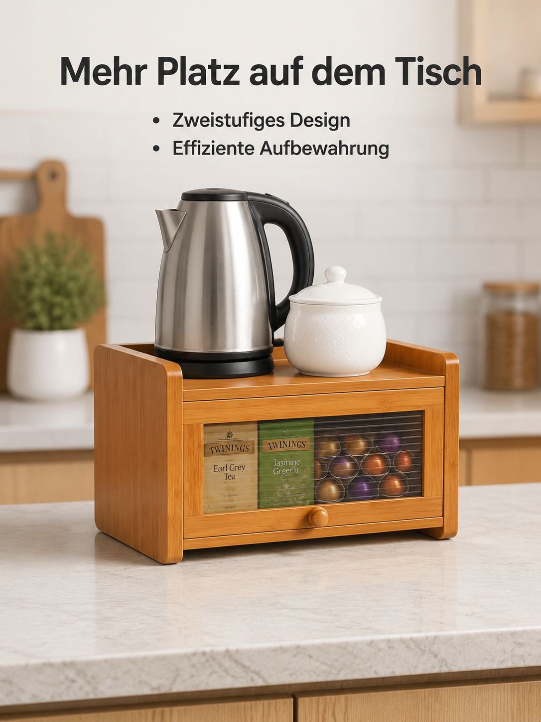 Organizer für Becher und Stifte am Arbeitsplatz