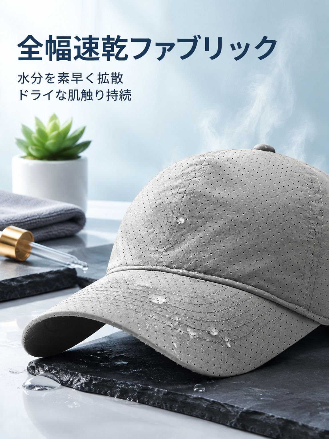 日よけ付きキャップ 