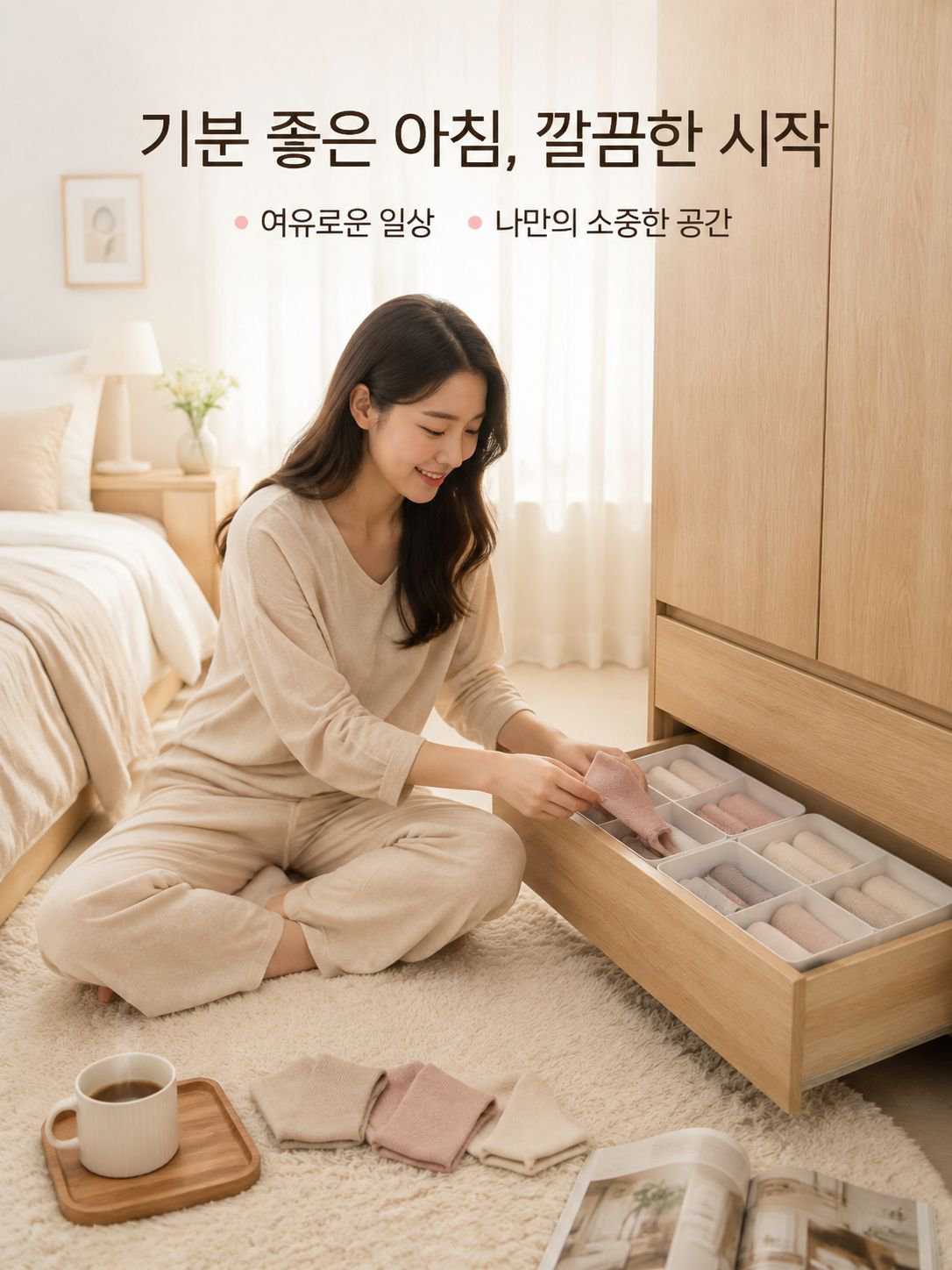 플라스틱 수납함의 벽면 디자인