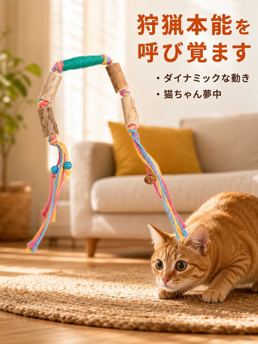 猫用インタラクティブおもちゃ シルバーバインボールロープ