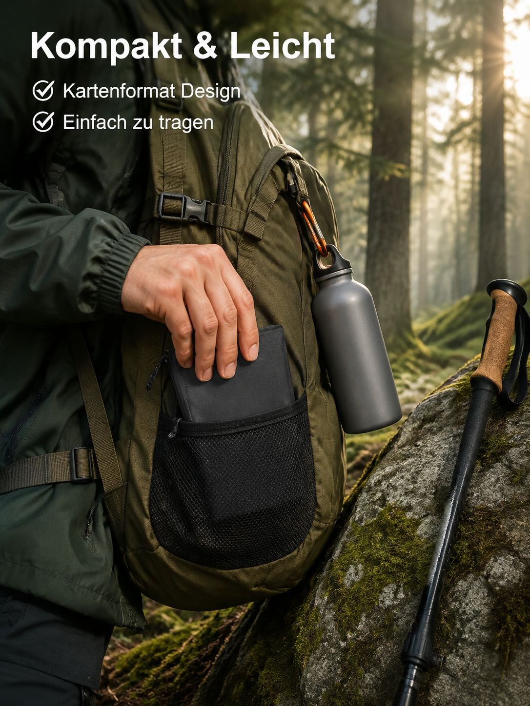Outdoor Faltbarer Mini-Grill Tragbarer Edelstahl-Kartenofen