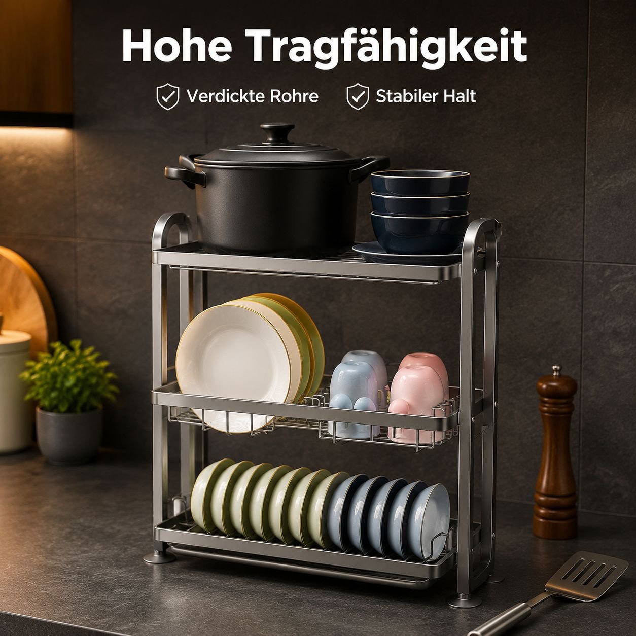 Küchenregal Abtropfgestell für Spüle schmal
