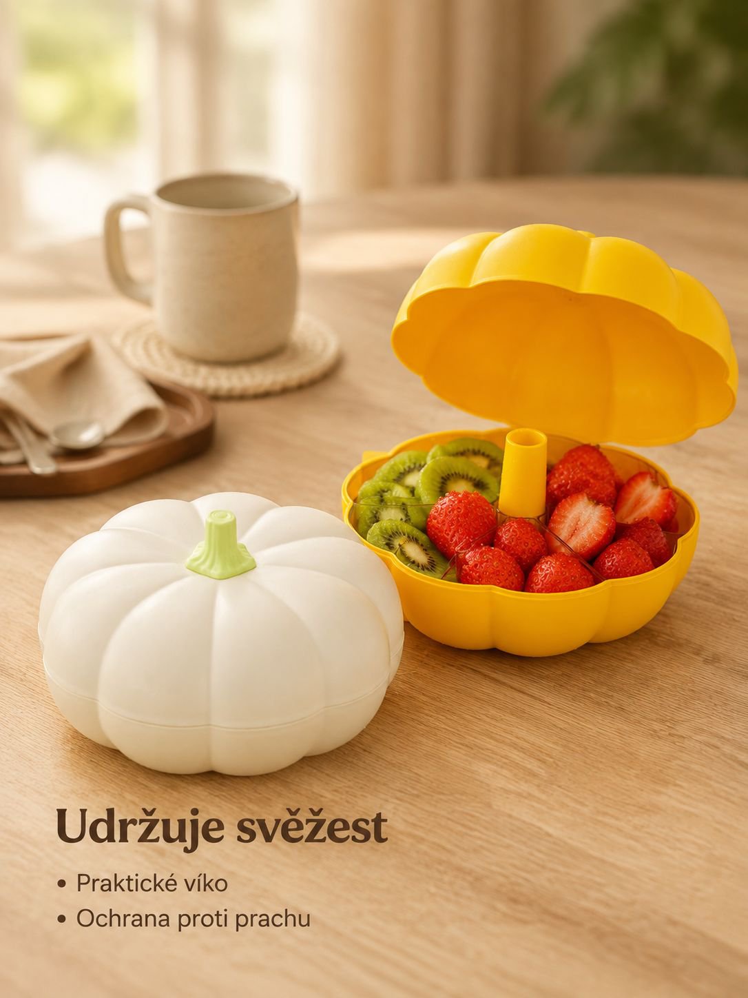 Velký dýňový ovocný talíř
