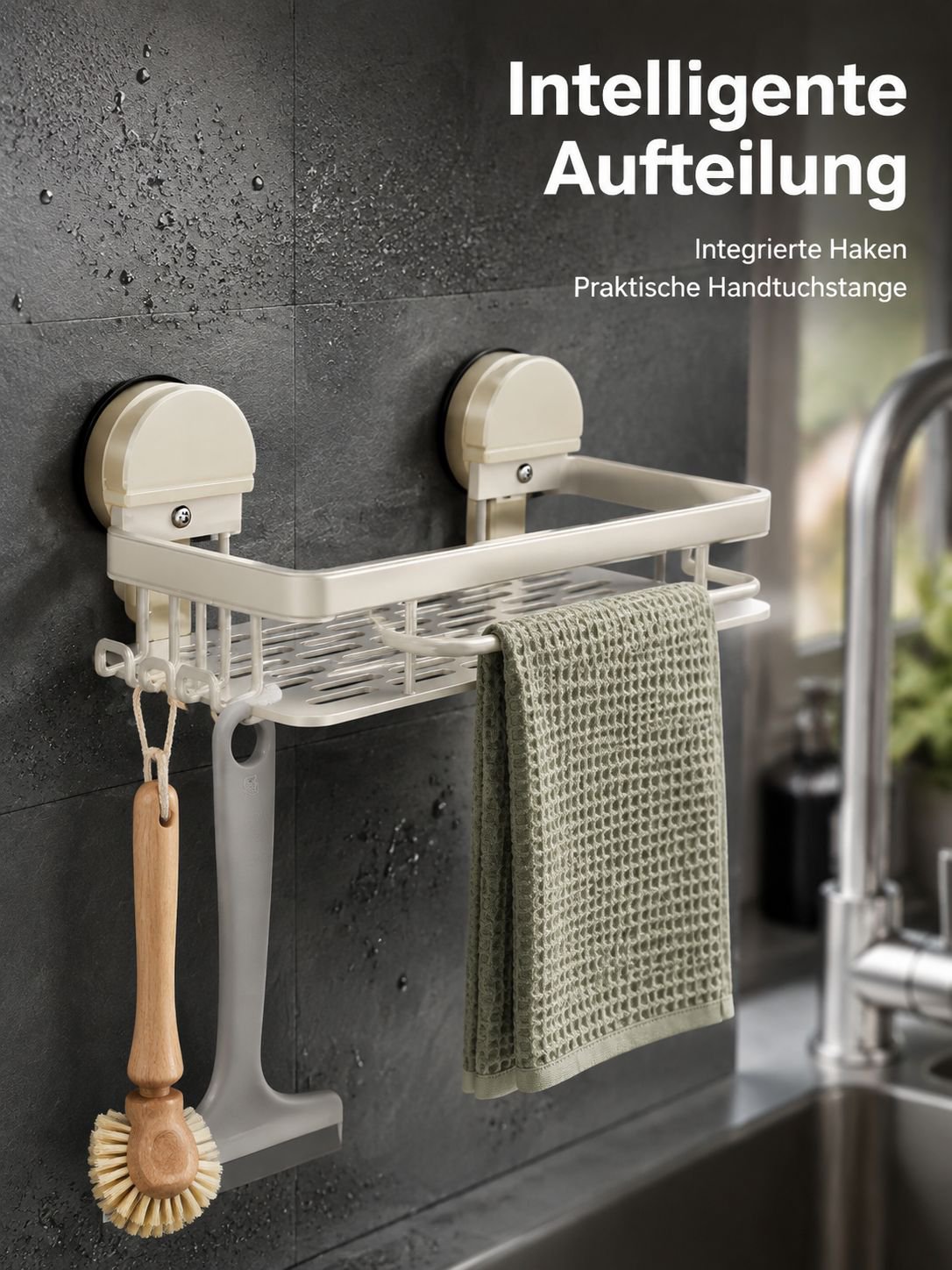Spülbürstenhalter mit platzsparendem Design