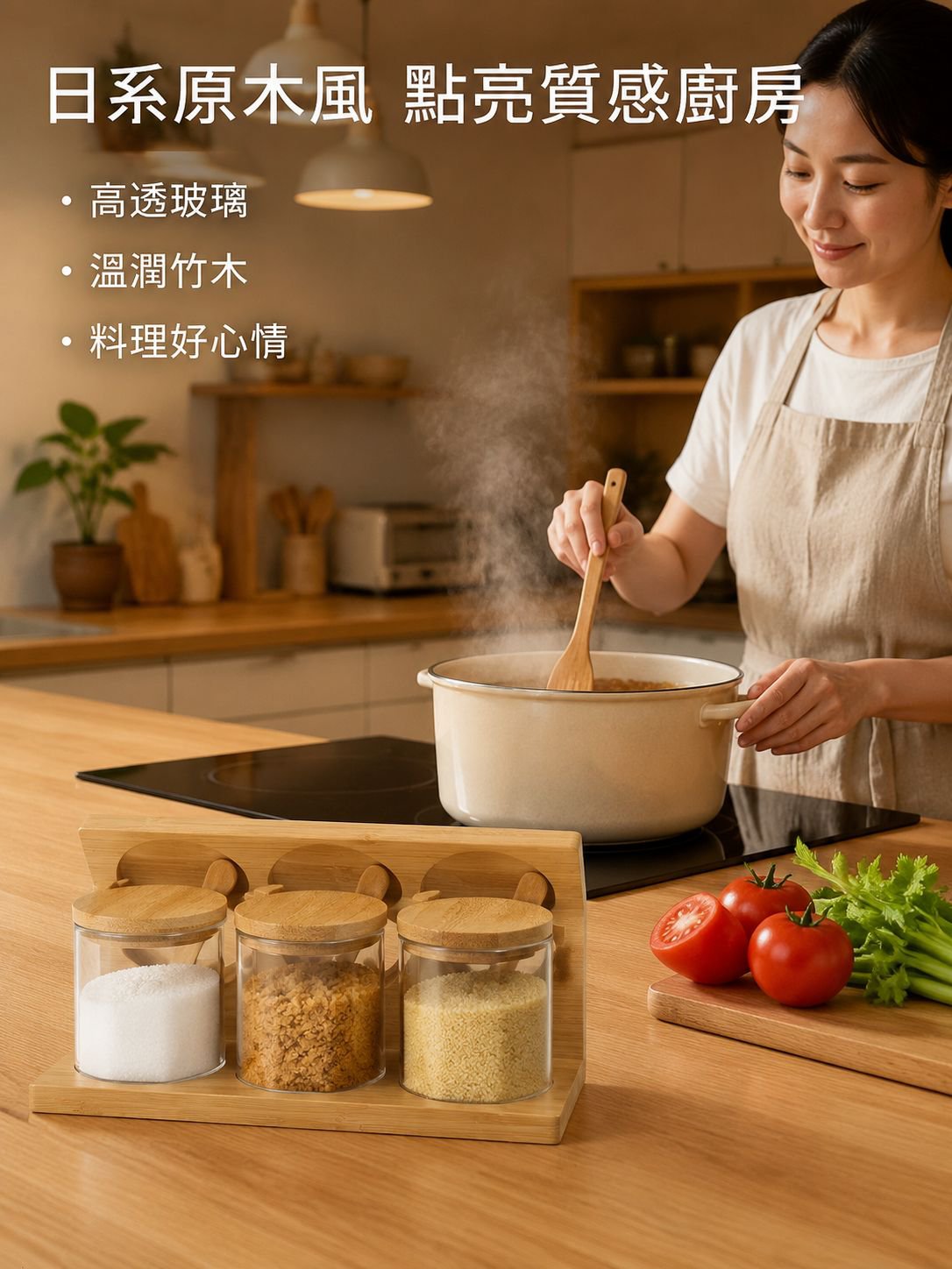 廚房調料盒玻璃罐套裝密封防潮