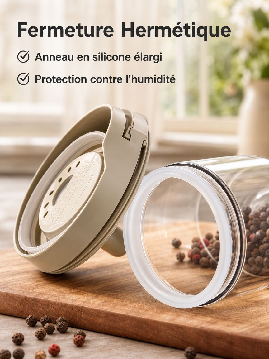 Rangement alimentaire pratique pour la cuisine
