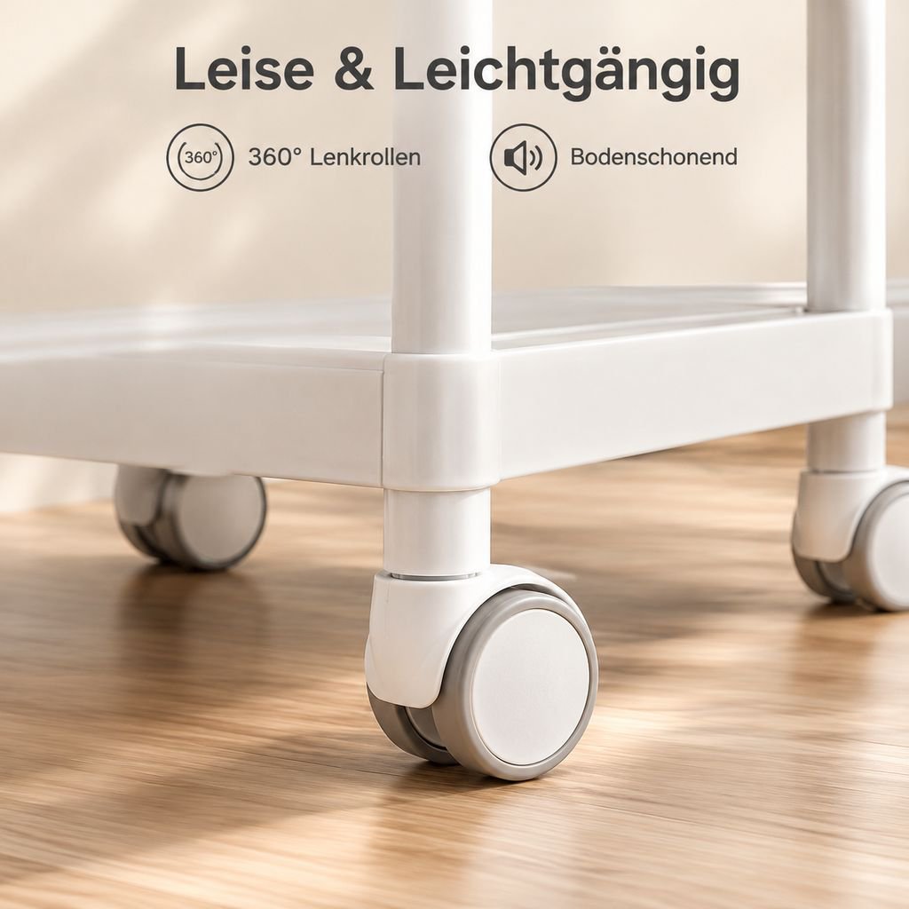 Kosmetikwagen Rollwagen Servierwagen Rollregal Beistellwagen Gerätewagen mit Rollen