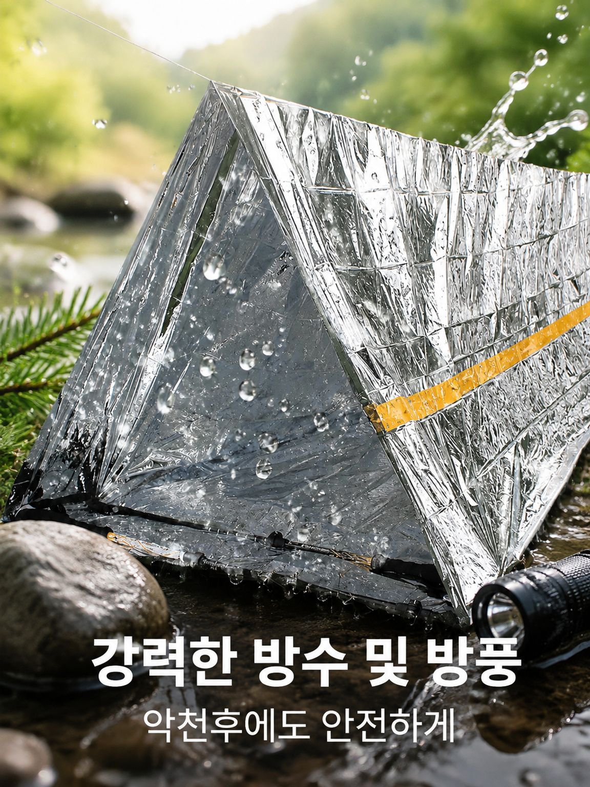 야외 캠핑 비상 텐트