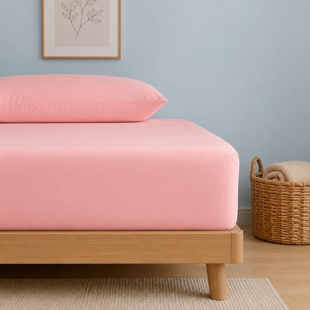 High Color Fastness Solid Color Single Bedspread Unstretchable Household
