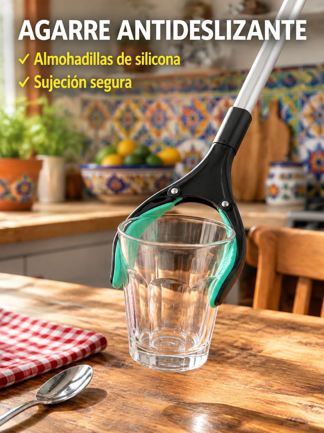 Clip para papelera plegable de tres secciones