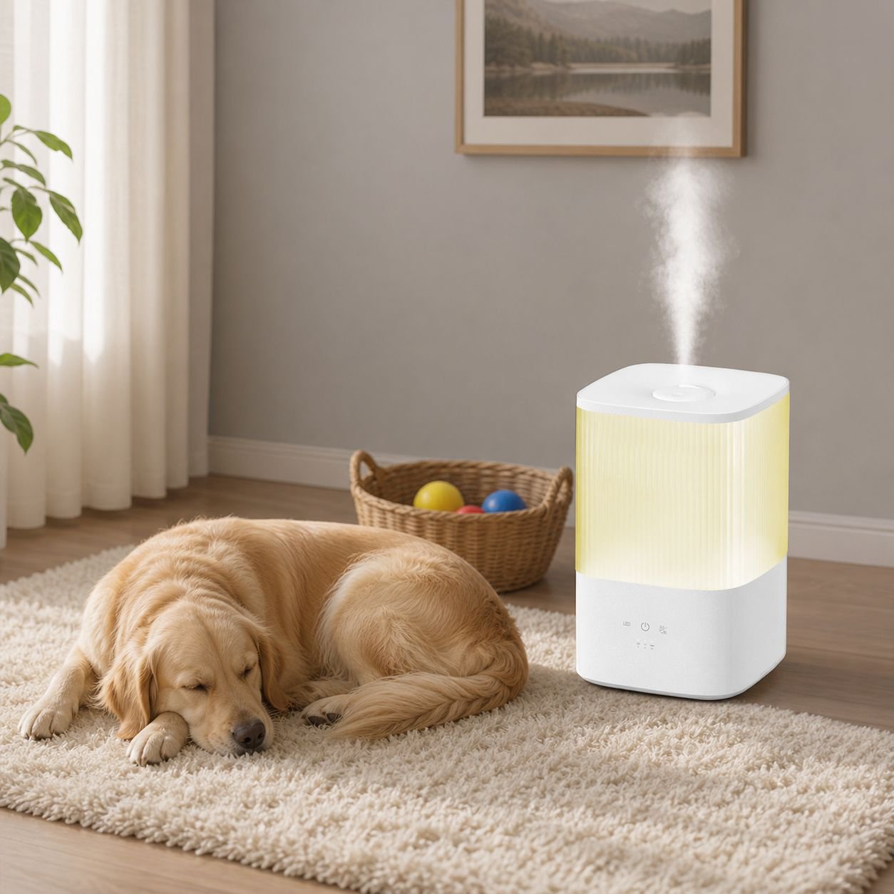 Home Silent Air Purifier and Humidifier Combo