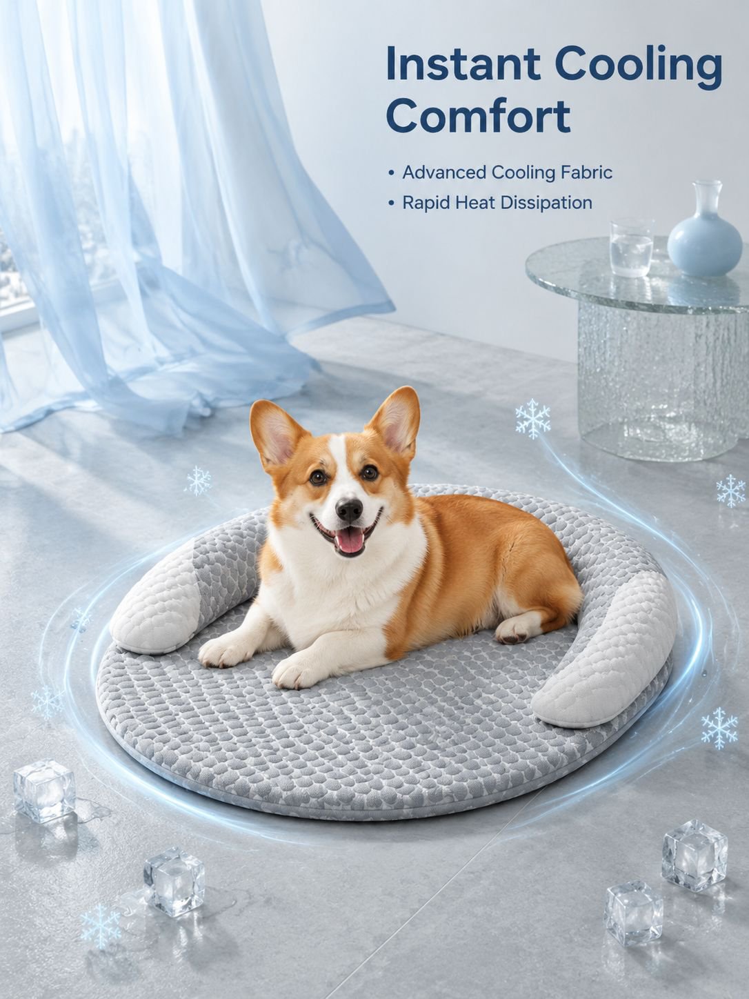 Pet washable cooling bed
