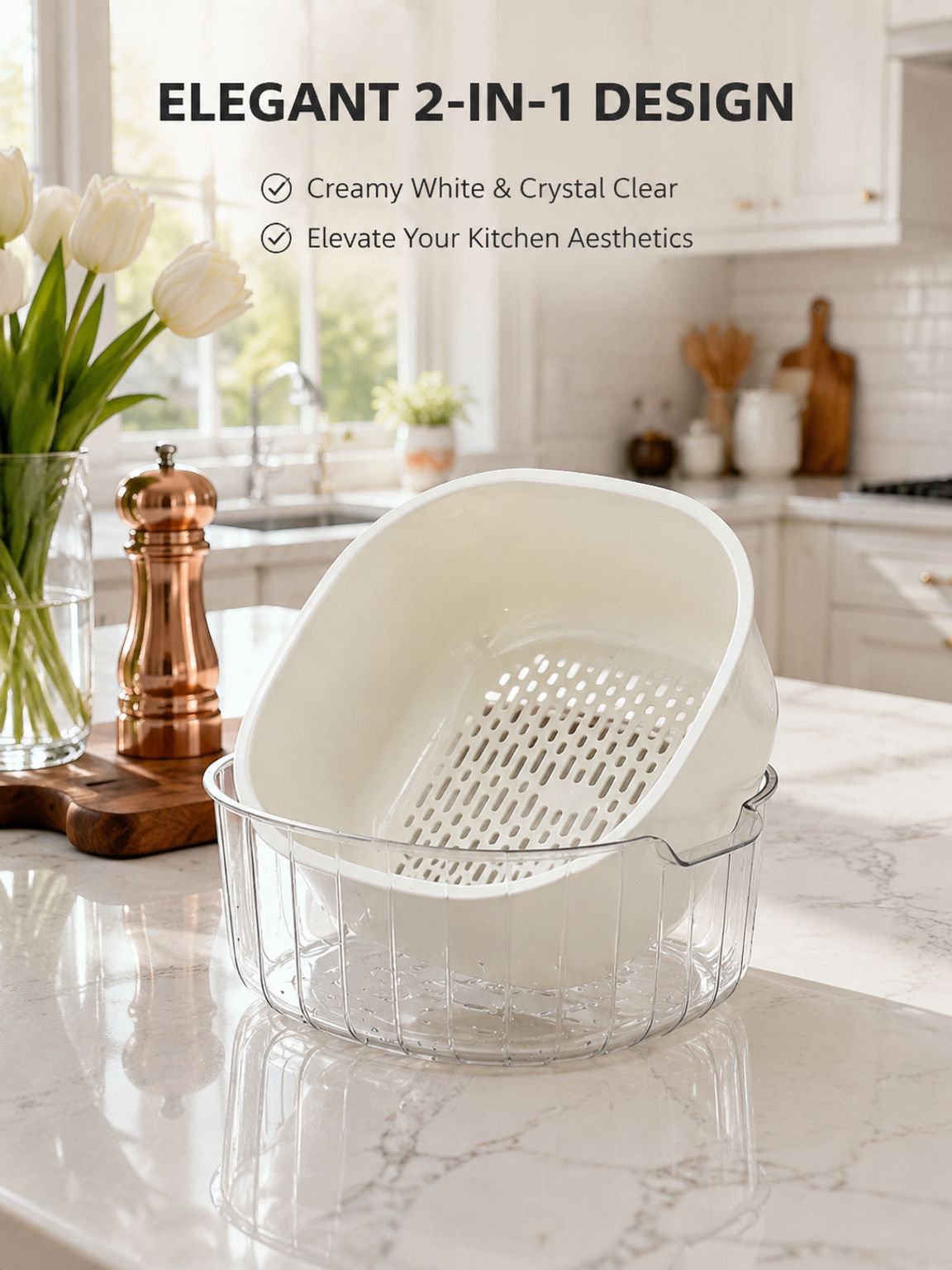 Multipurpose Fruit Drain Basket