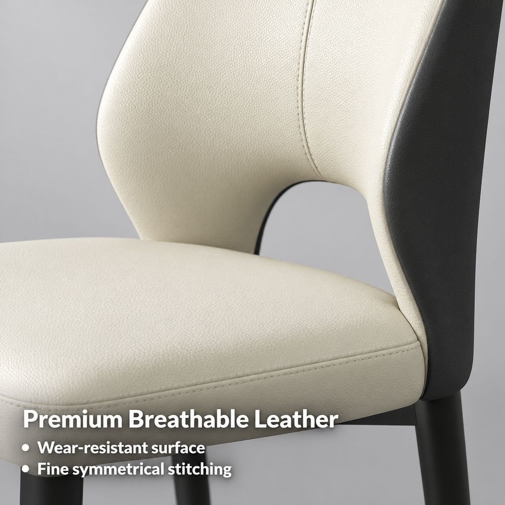 Simple Backrest Chair for Home Dining Room