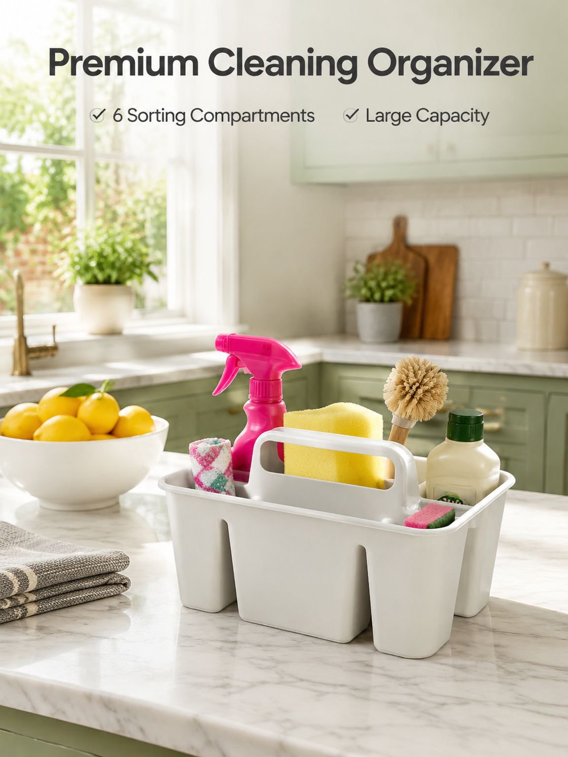 Portable Divided Utility Caddy