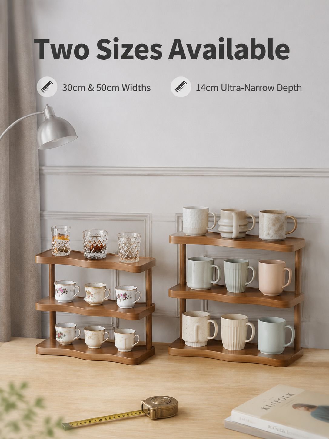 Retro Wavy Mug & Display Rack