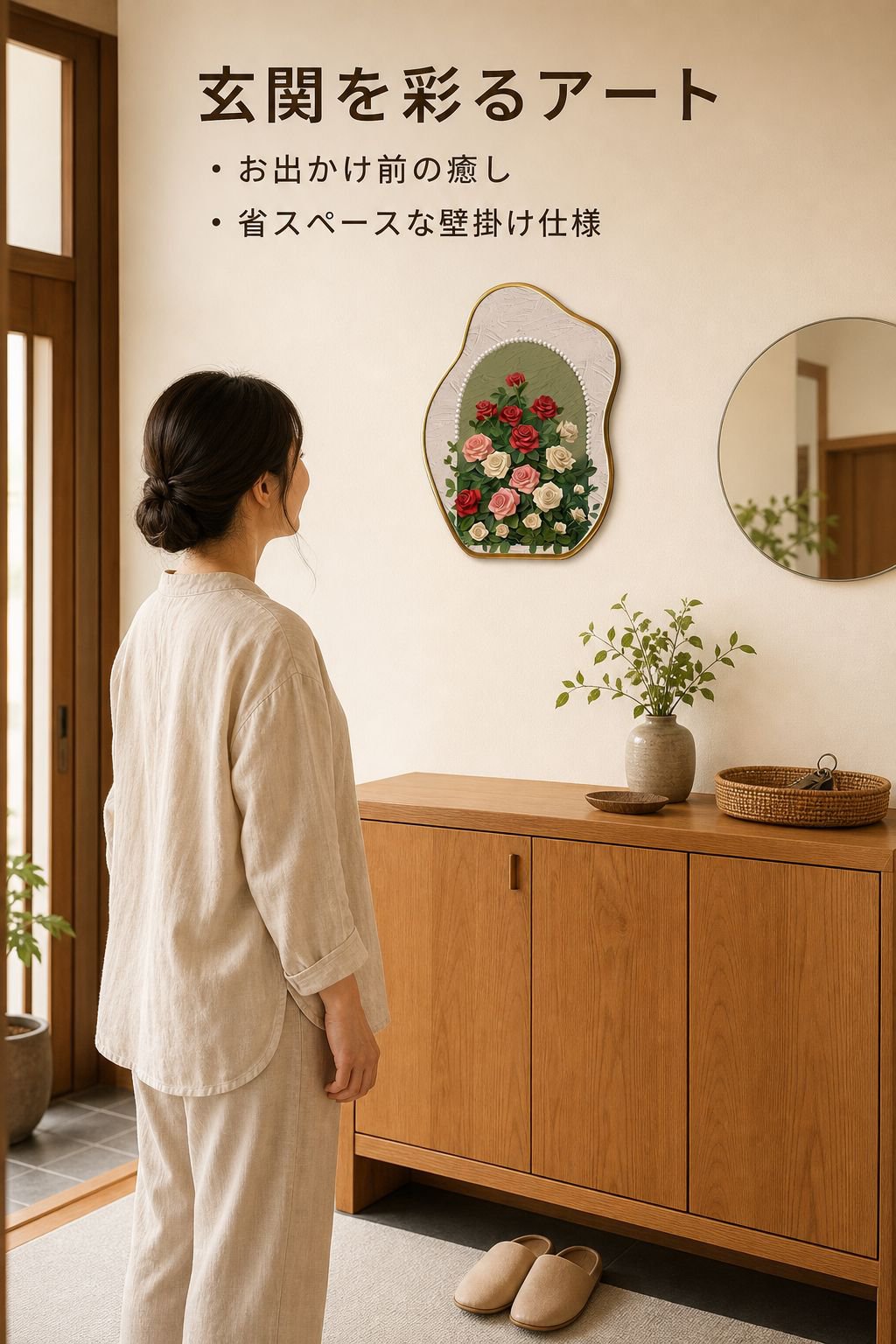 ロマンチックなパールローズ工芸品