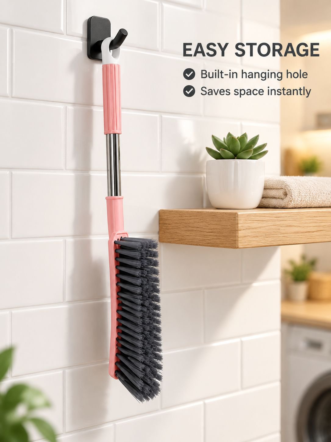 Bed brush sweeping bed brush household bed brush stainless steel long handle household cleaning stud