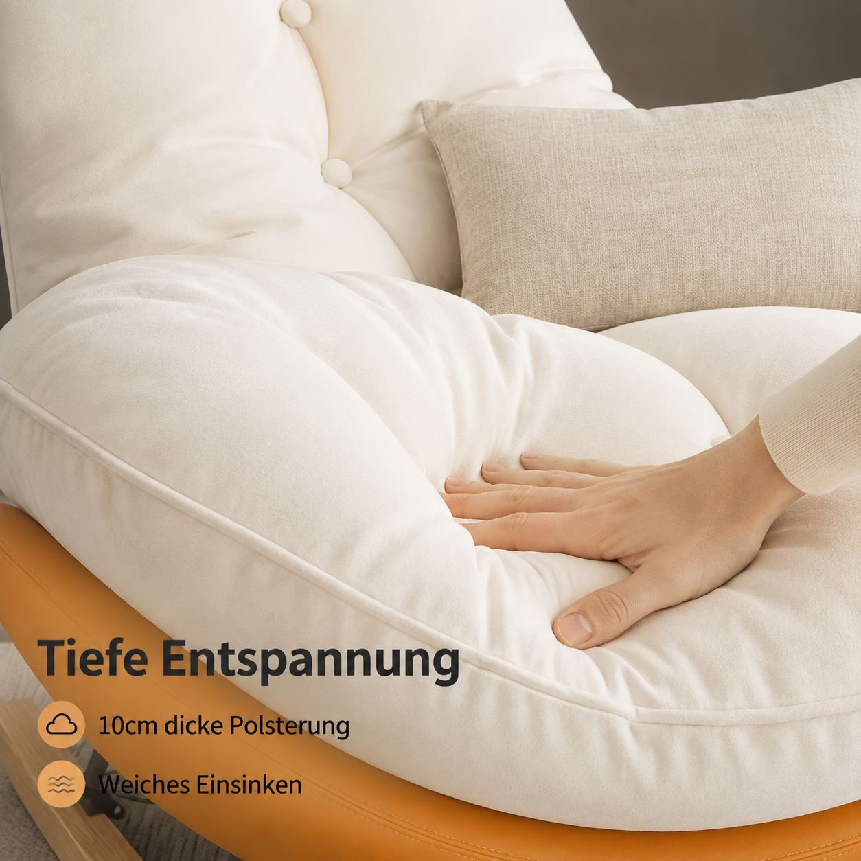 Gepolstertes Schaukelsofa