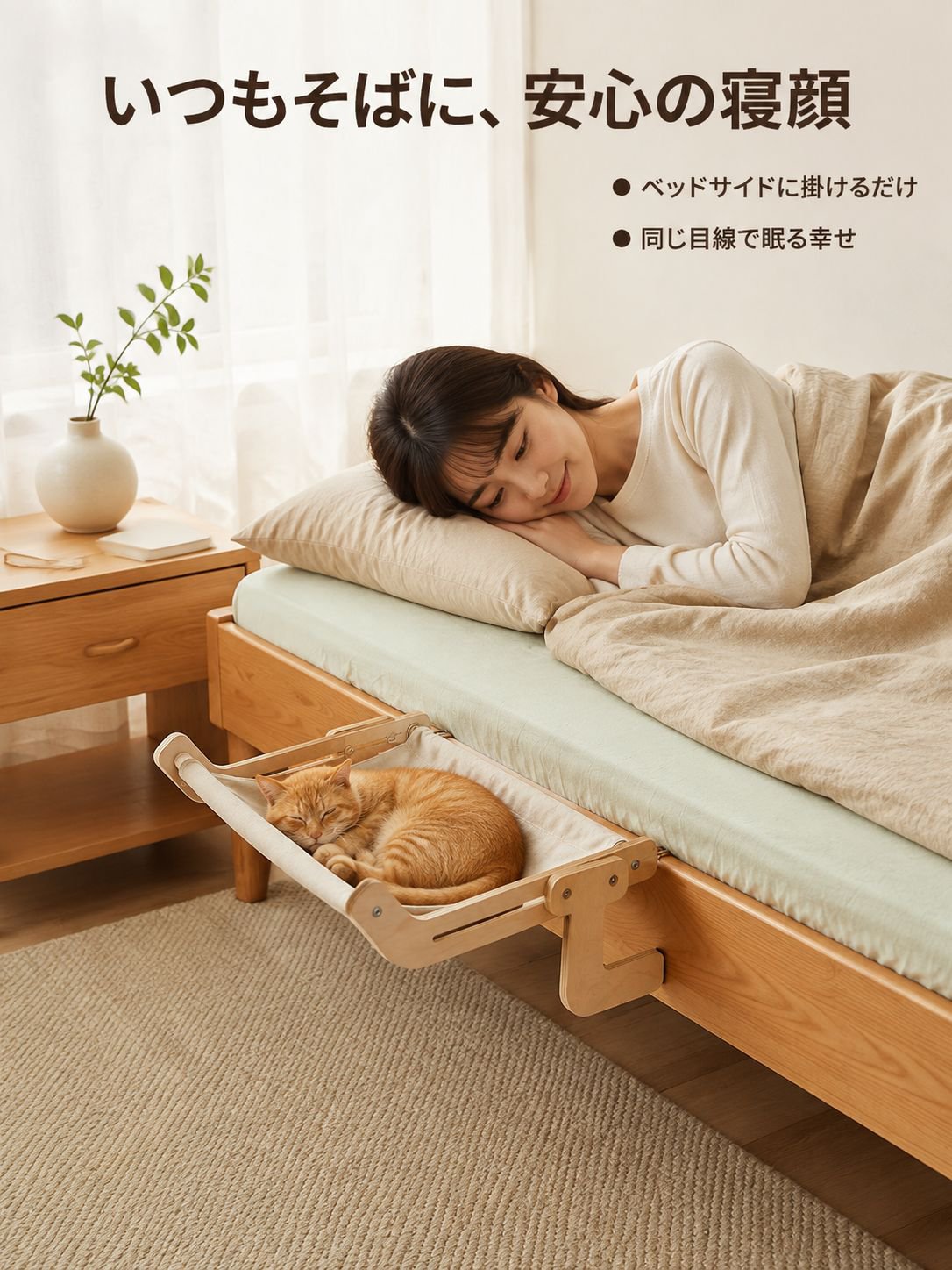 吊り下げ式猫ベッド