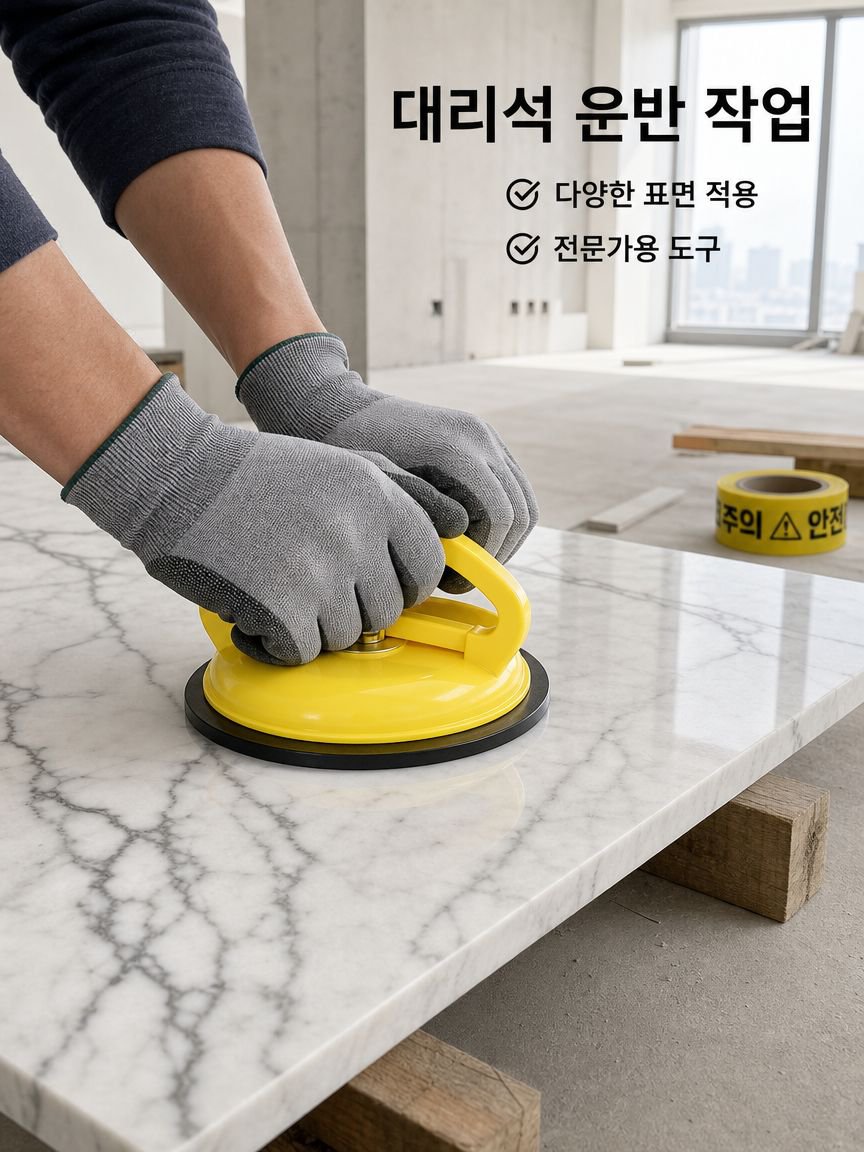 강화된 옐로블랙 빨판 강화 두꺼운 하중 미끄럼 방지 유리 타일 대리석 운반 빨판 업그레이드