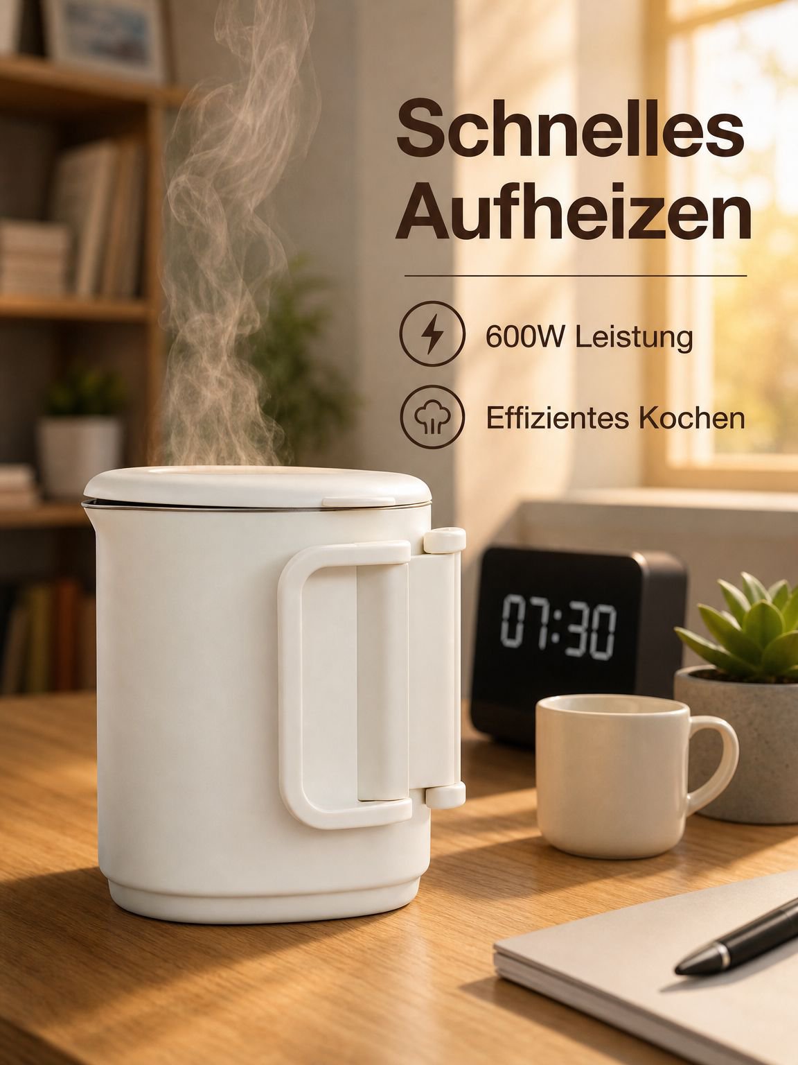 Mini tragbarer faltbarer Wasserkocher