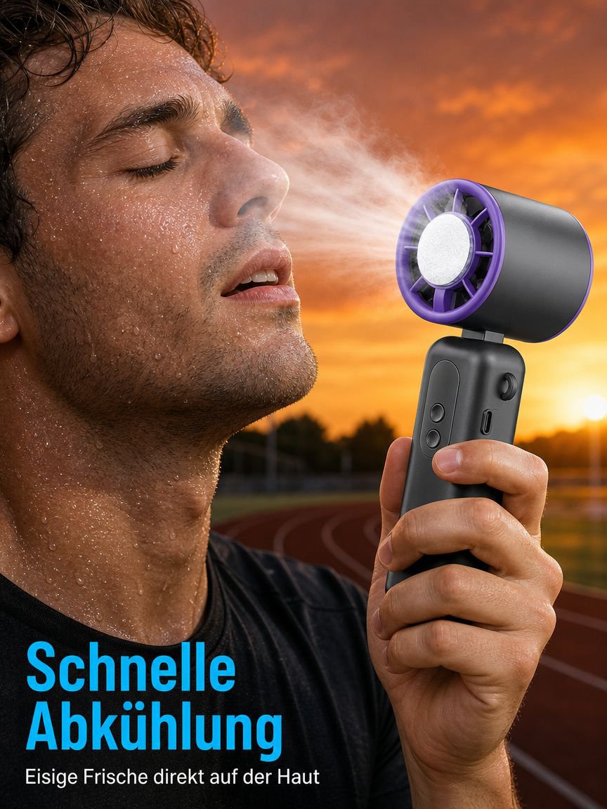 Handventilator mit ergonomischem Design