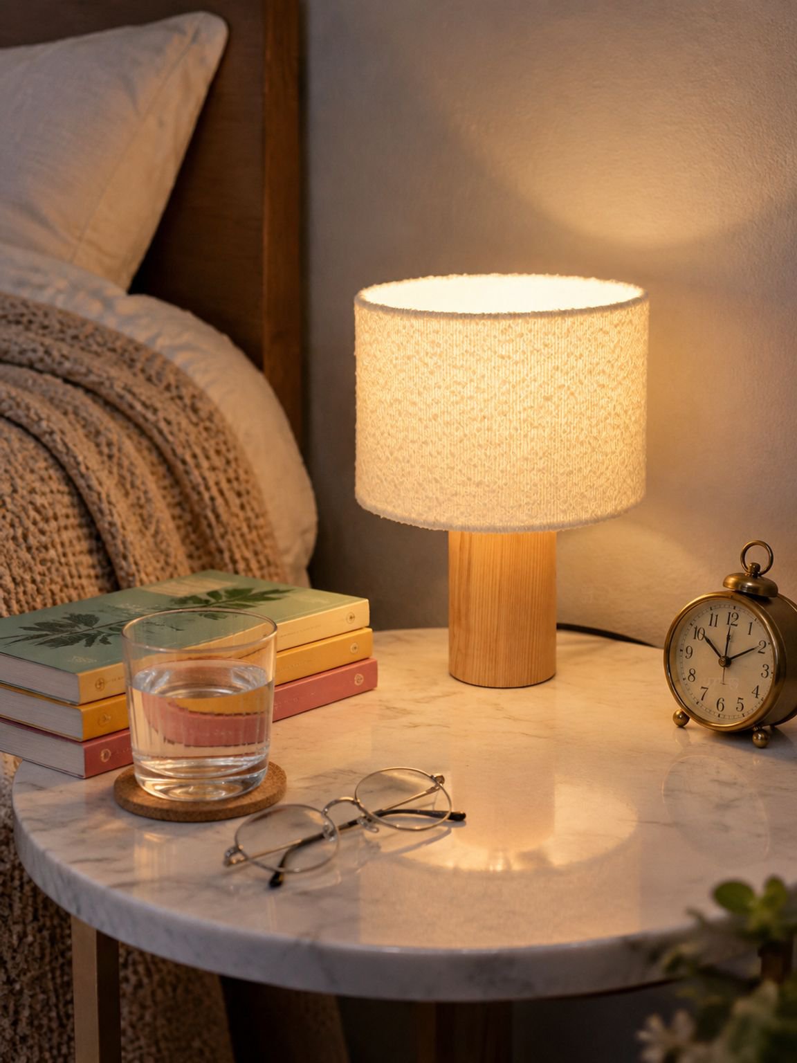 Vintage Wolken-Atmosphäre Nachttischlampe für Schlafzimmer