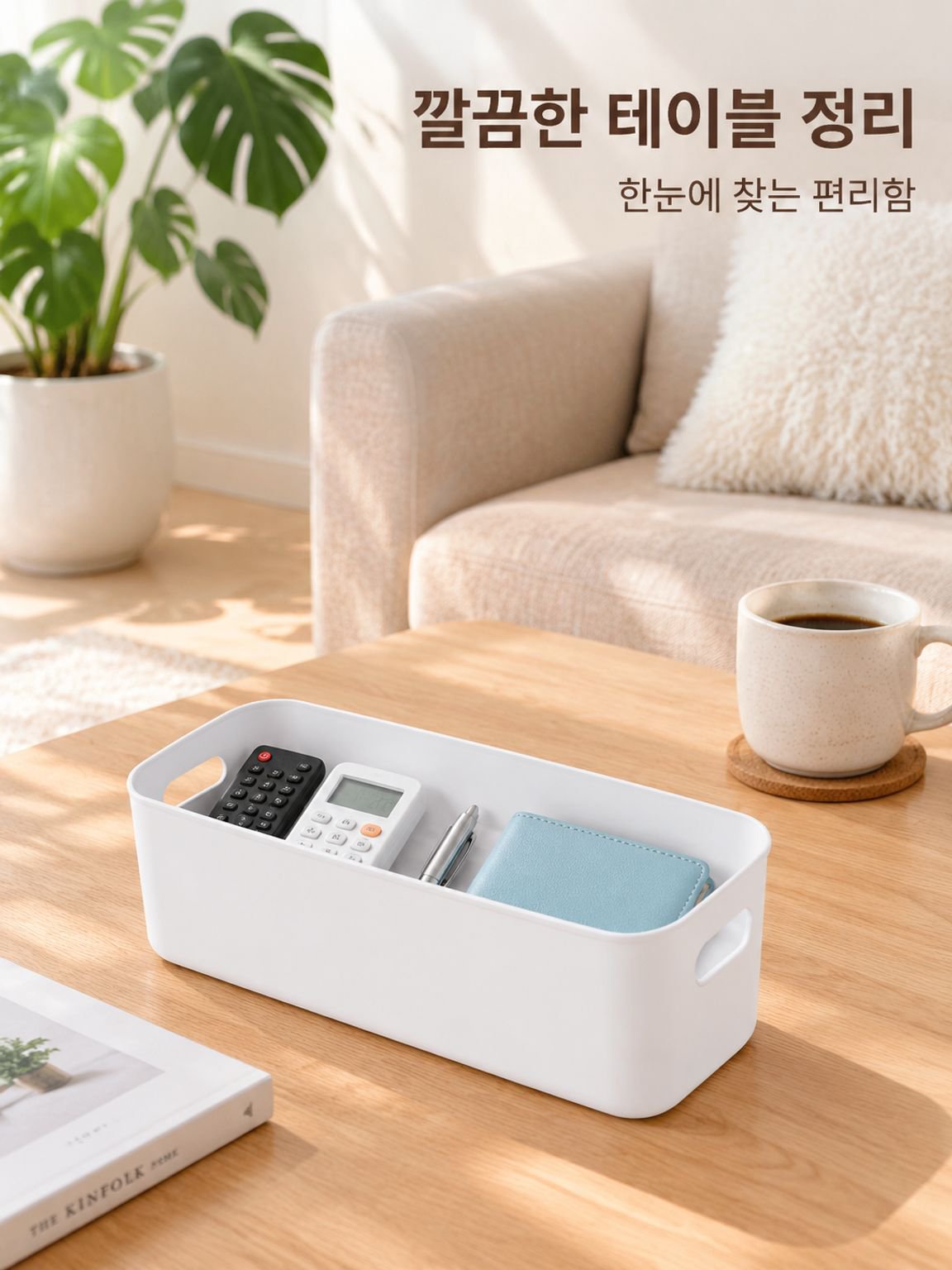 다기능 데스크탑 정리함 플라스틱 수납 바구니 주방 욕실 수납박스