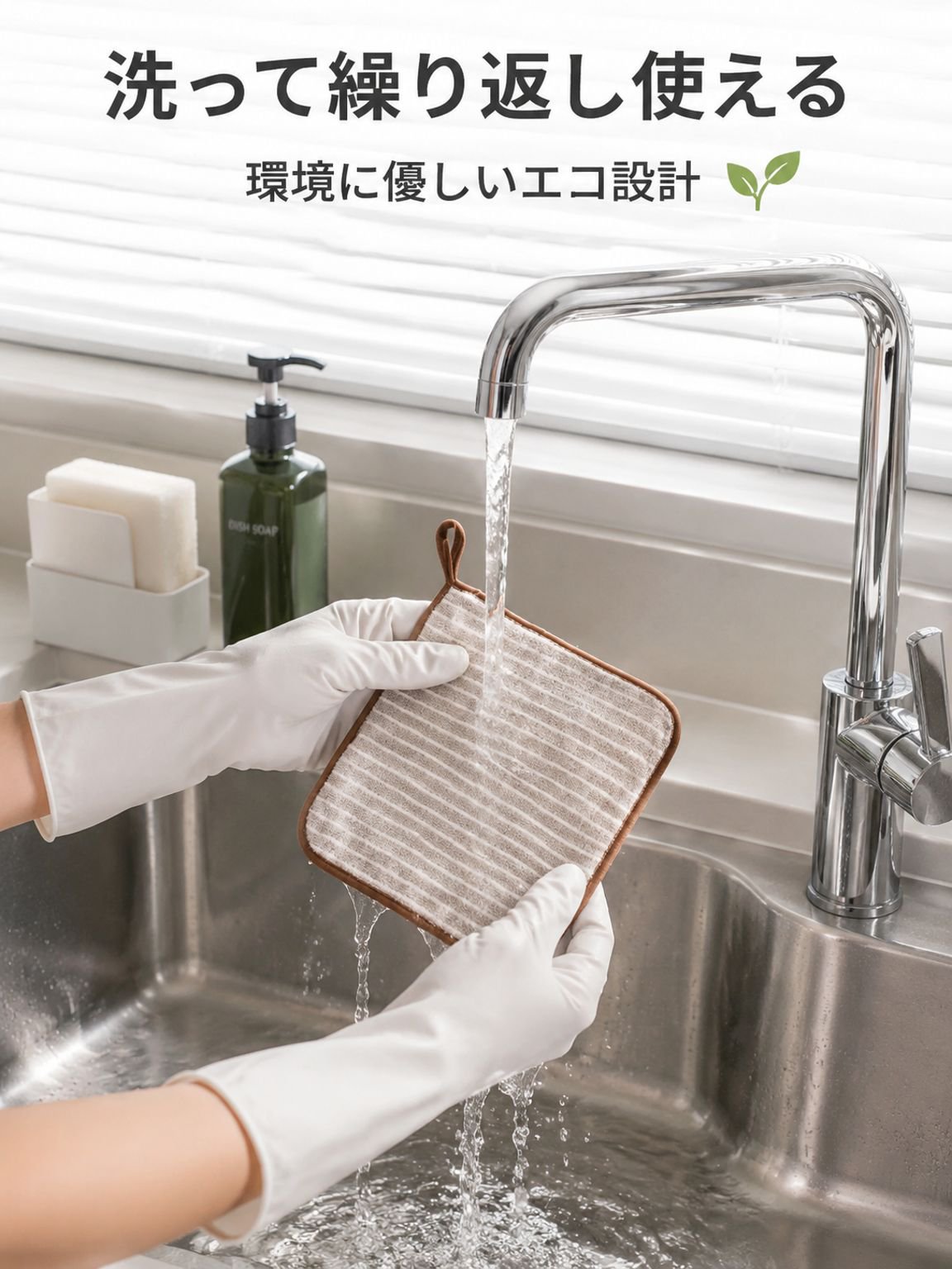 キッチン用抗菌油落としクロス