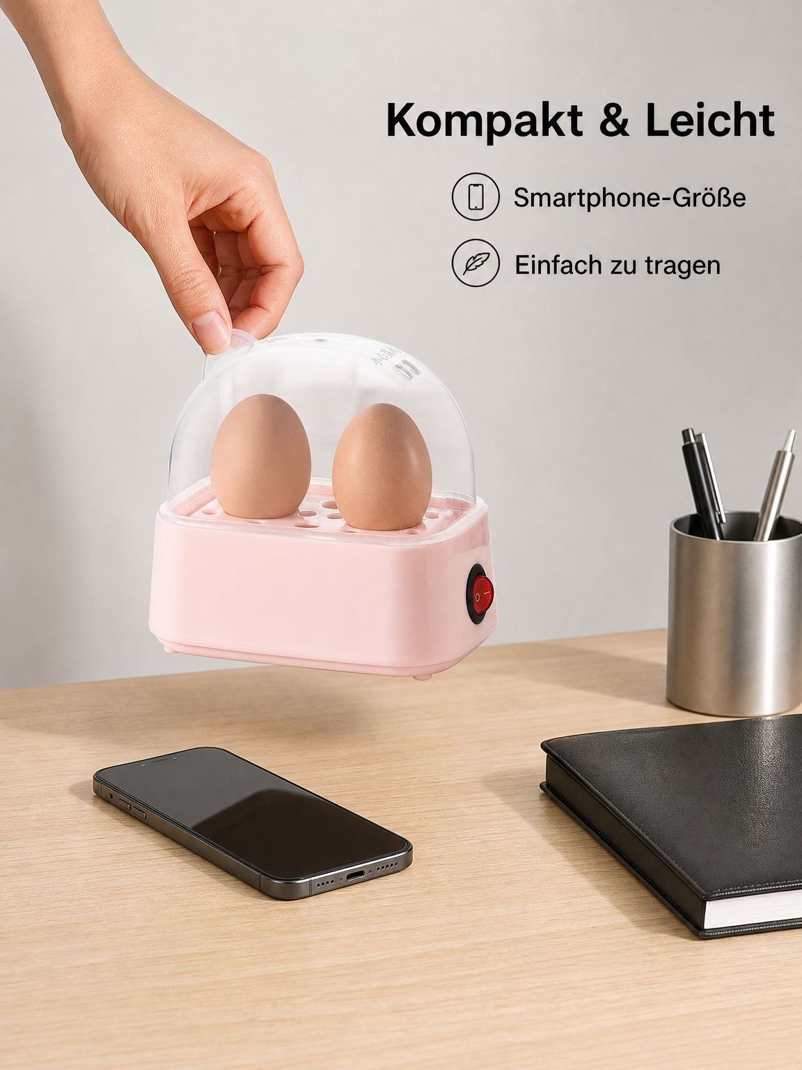 Tragbarer Frühstücks-Eierdämpfer