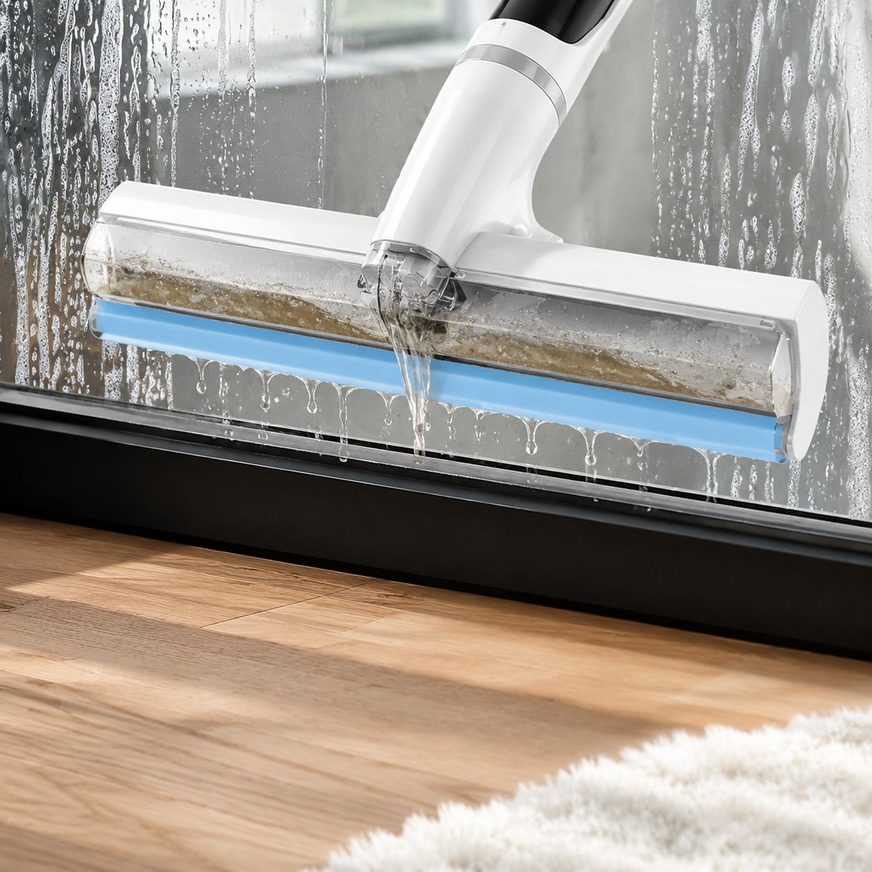 Highrise Window Glass Cleaning Scraper