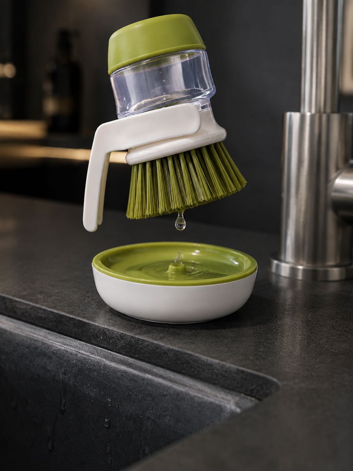 Kitchen cleaning gadget for dishes and cookware