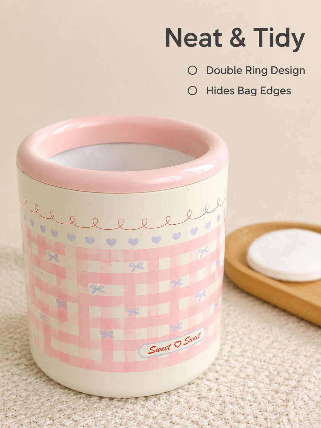 Cute Mini Desktop Trash Bin