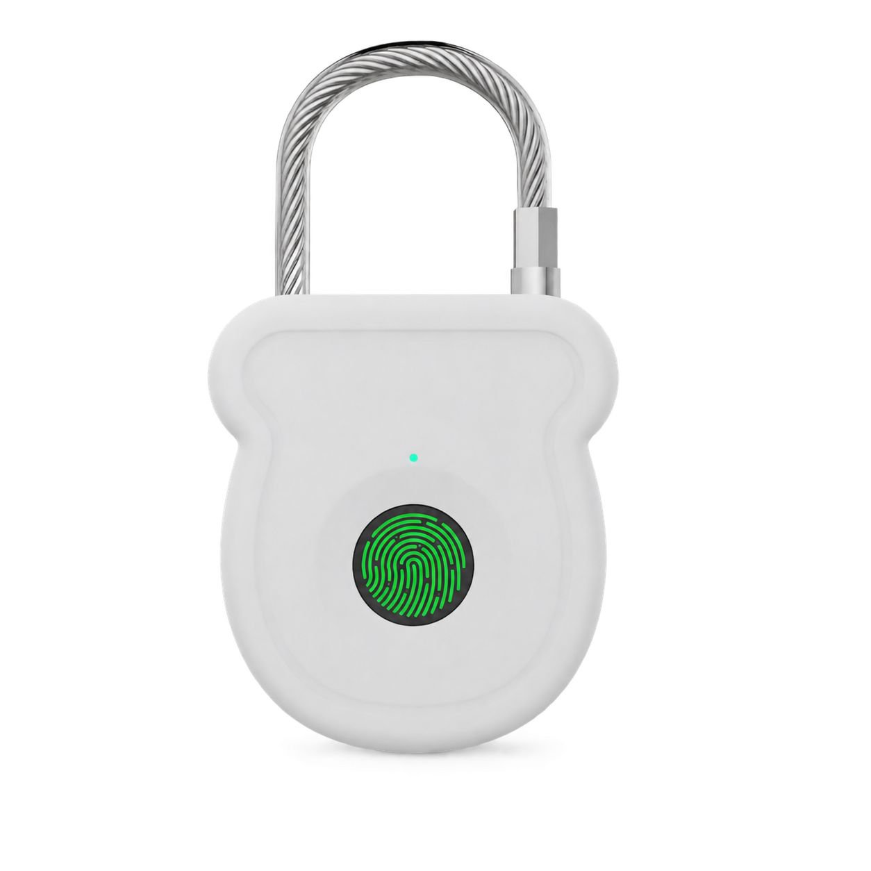 スマート指紋南京錠 アウトドア用荷物指紋ロック ステンレススチールドアキャビネット南京錠 金融バックパック指紋南京錠
