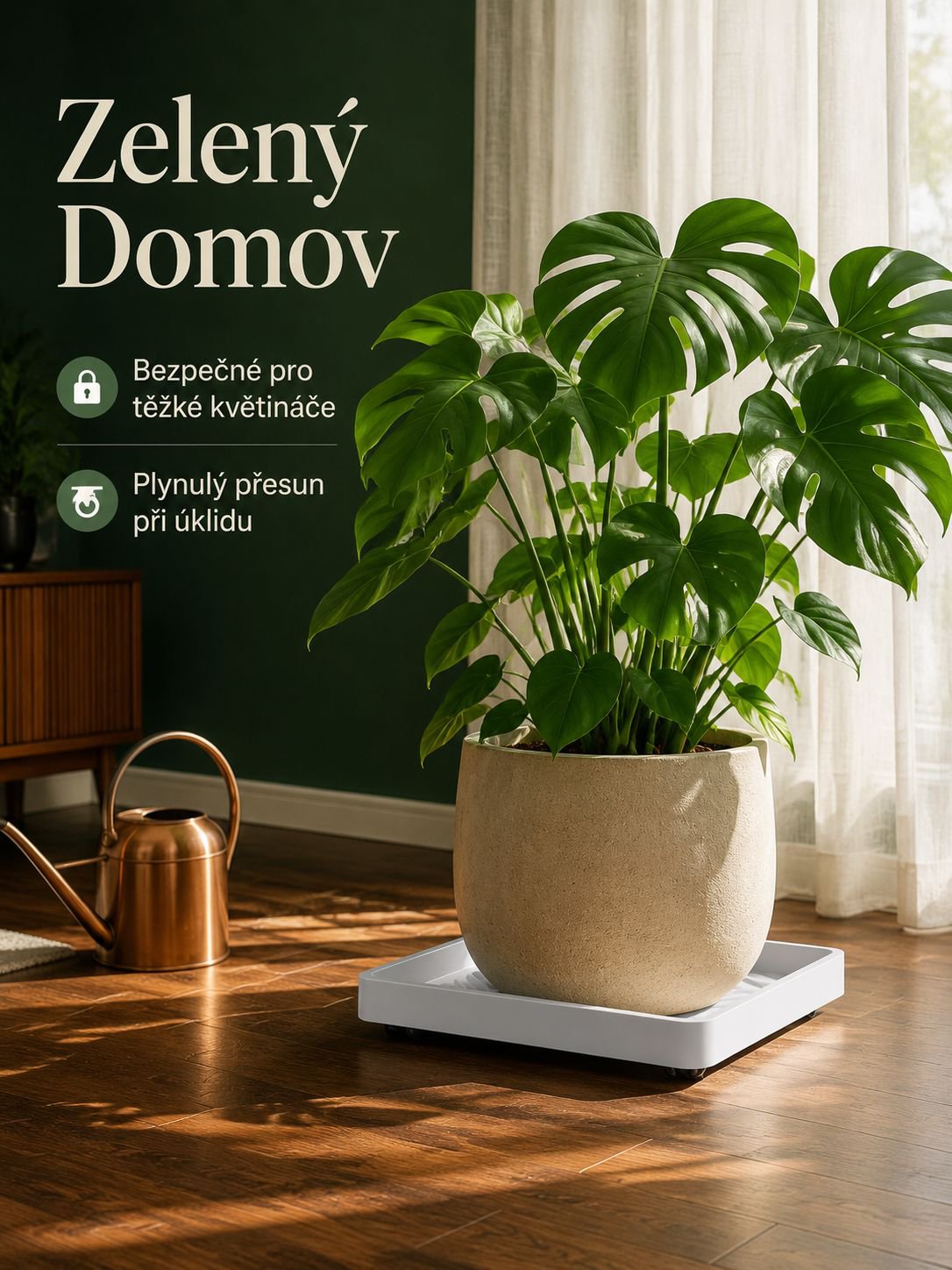 Stylová čtvercová úložná krabice do obývacího pokoje