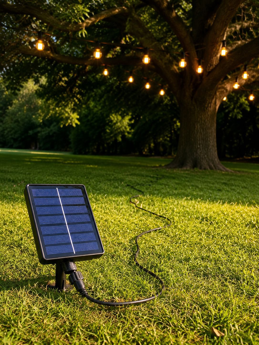 Decoración de fiesta al aire libre con cadena LED solar G40