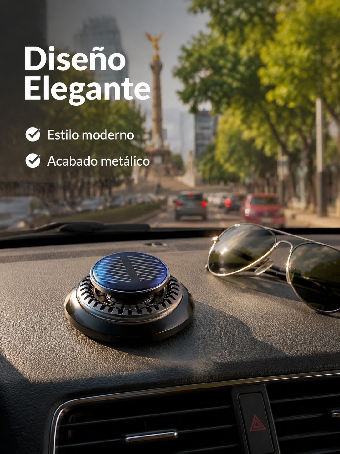 Aromaterapia solar para coche a prueba de nieve SL